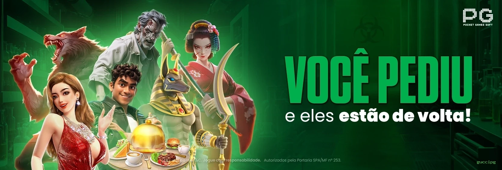 Bônus boas-vindas guccipg R$100